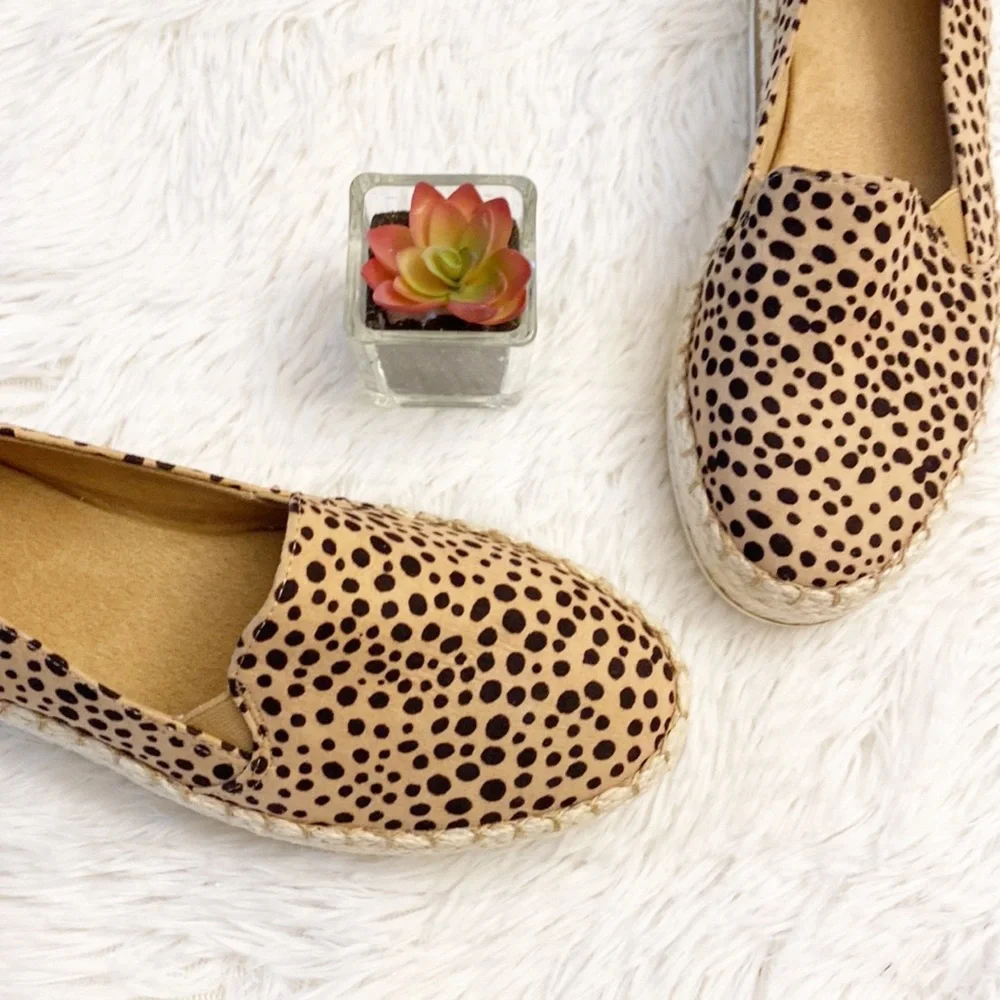 Dr. Scholl’s | Animal print espadrille platform loafers sneakers women’s - Picture 3 of 8